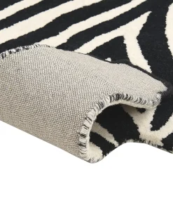 Tapete Para Criancas Em La Preta E Branca Impressao De Zebra 100 X 160 Cm Khumba