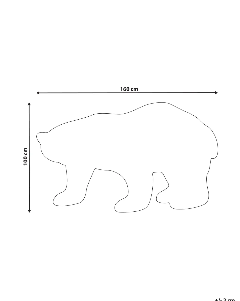 Tapete Para Criancas Em La Branca Impressao De Urso Polar 100 X 160 Cm Iorek