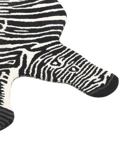 Tapete Para Criancas Em La Preta E Branca Impressao De Zebra 100 X 160 Cm Marty