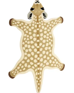 Tapete Para Criancas Em La Creme Impressao De Cervo 100 X 160 Cm Yona