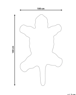 Tapete Para Criancas Em La Creme E Preta Impressao De Tigre 100 X 160 Cm Shere