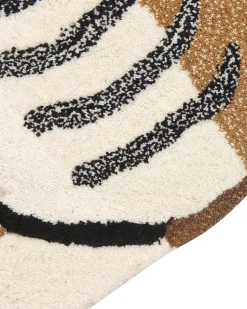 Tapete Para Criancas Em La Creme Impressao De Tigre 120 X 110 Cm Parker