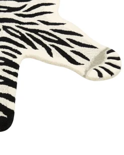 Tapete Para Criancas Em La Preta E Branca Impressao De Tigre 100 X 160 Cm Shere