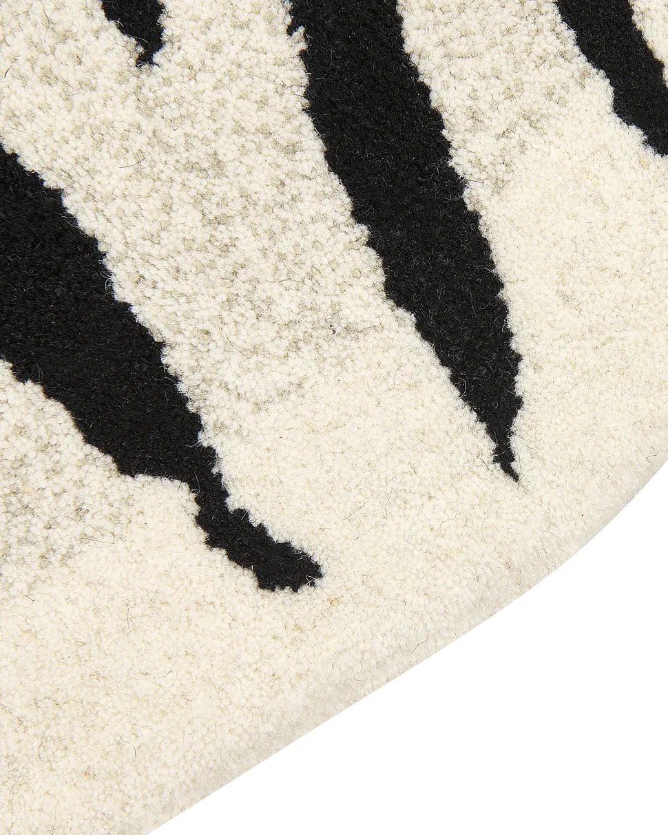 Tapete Para Criancas Em La Preta E Branca Impressao De Tigre 100 X 160 Cm Shere