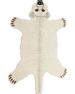 Tapete Para Criancas Em La Branca Impressao De Urso Polar 100 X 160 Cm Taqqiq