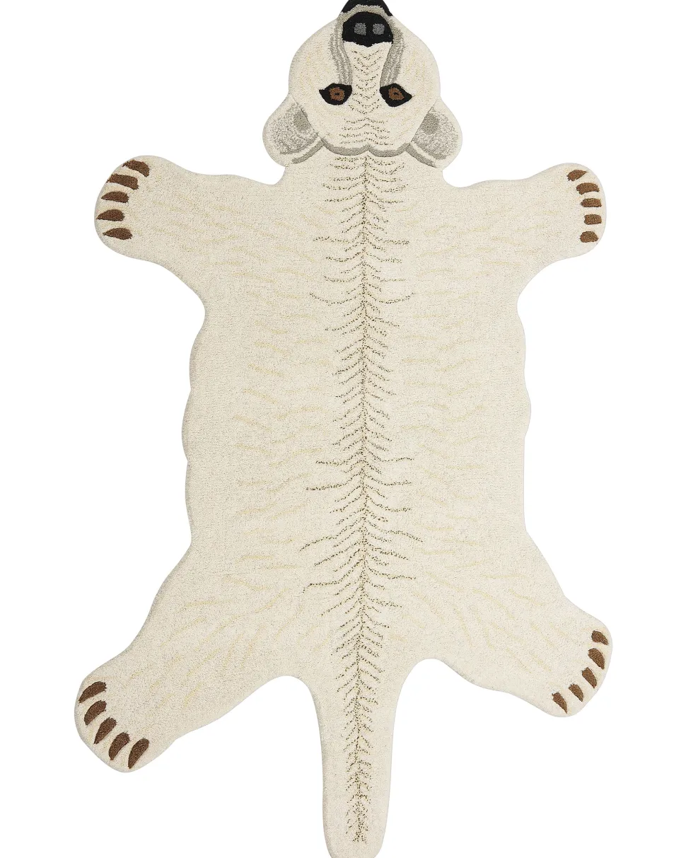 Tapete Para Criancas Em La Branca Impressao De Urso Polar 100 X 160 Cm Taqqiq