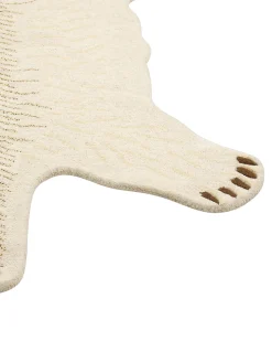 Tapete Para Criancas Em La Branca Impressao De Urso Polar 100 X 160 Cm Taqqiq