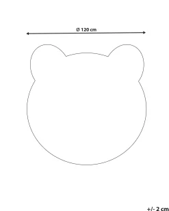Tapete Para Criancas Preto E Branco 120 Cm Panda