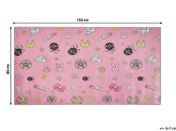Tapete Para Criancas Rosa 80 X 150 Cm Gozler