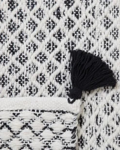 Tapete Preto E Branco 80 X 150 Cm Gemlik