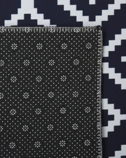 Tapete Preto E Branco 80 X 300 Cm Karungal