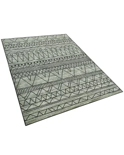 Tapete Preto E Cinzento 160 X 230 Cm Keban