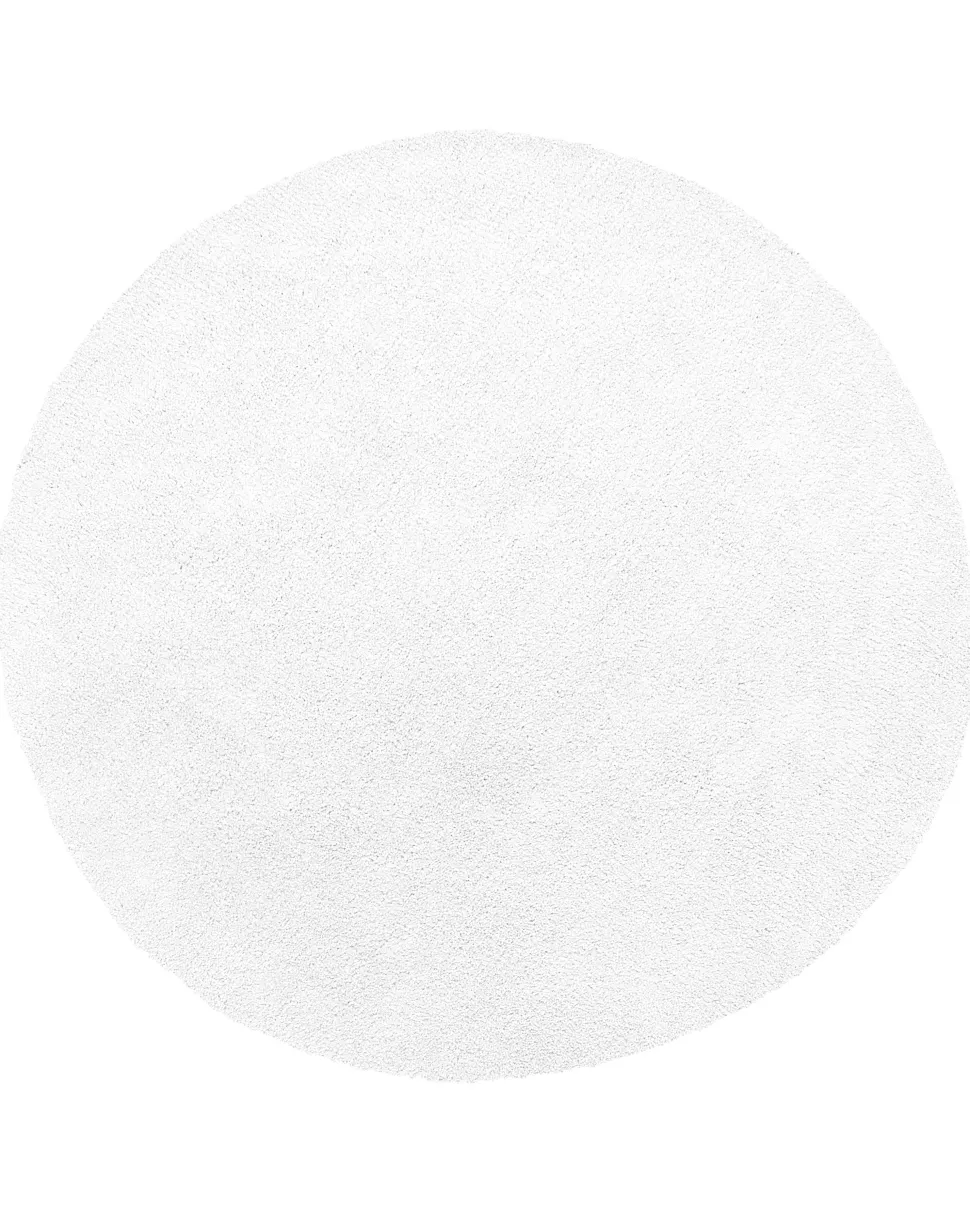 Tapete Redondo Branco 140 Cm Demre