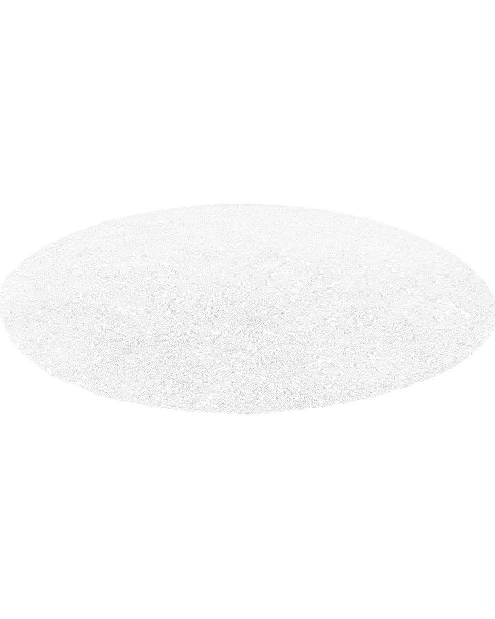 Tapete Redondo Branco 140 Cm Demre
