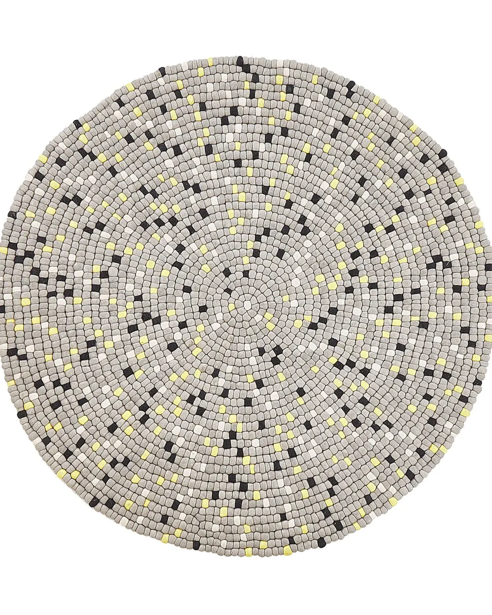 Tapete Redondo Cinzento Claro 140 Cm Penek