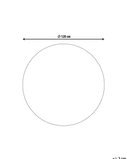 Tapete Redondo Com Padrao De Flamingo 120 Cm Kerte