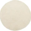 Tapete Redondo Creme Claro 140 Cm Demre