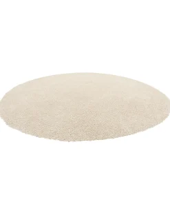 Tapete Redondo Creme Claro 140 Cm Demre