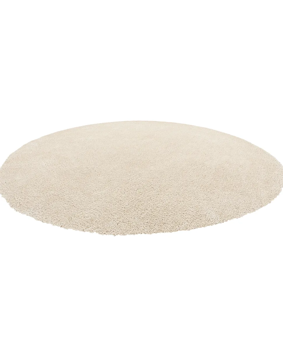Tapete Redondo Creme Claro 140 Cm Demre
