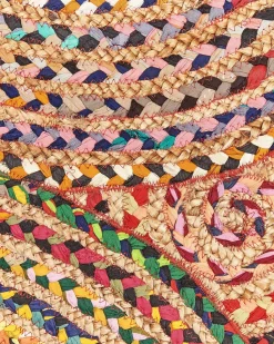 Tapete Redondo De Algodao Multicolor 140 Cm Yenice