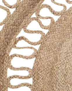 Tapete Redondo De Juta Creme O 120 Cm Dikili