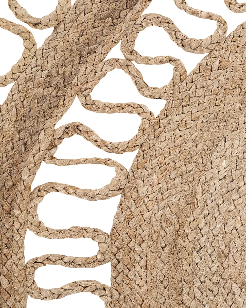 Tapete Redondo De Juta Creme O 120 Cm Dikili