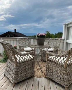 Tapete Redondo De Juta Creme O 120 Cm Bucak