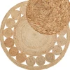 Tapete Redondo De Juta O 120 Cm Creme Ahlat