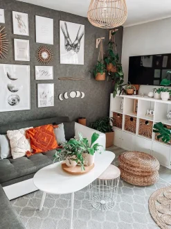 Tapete Redondo De Juta O 120 Cm Creme Ahlat