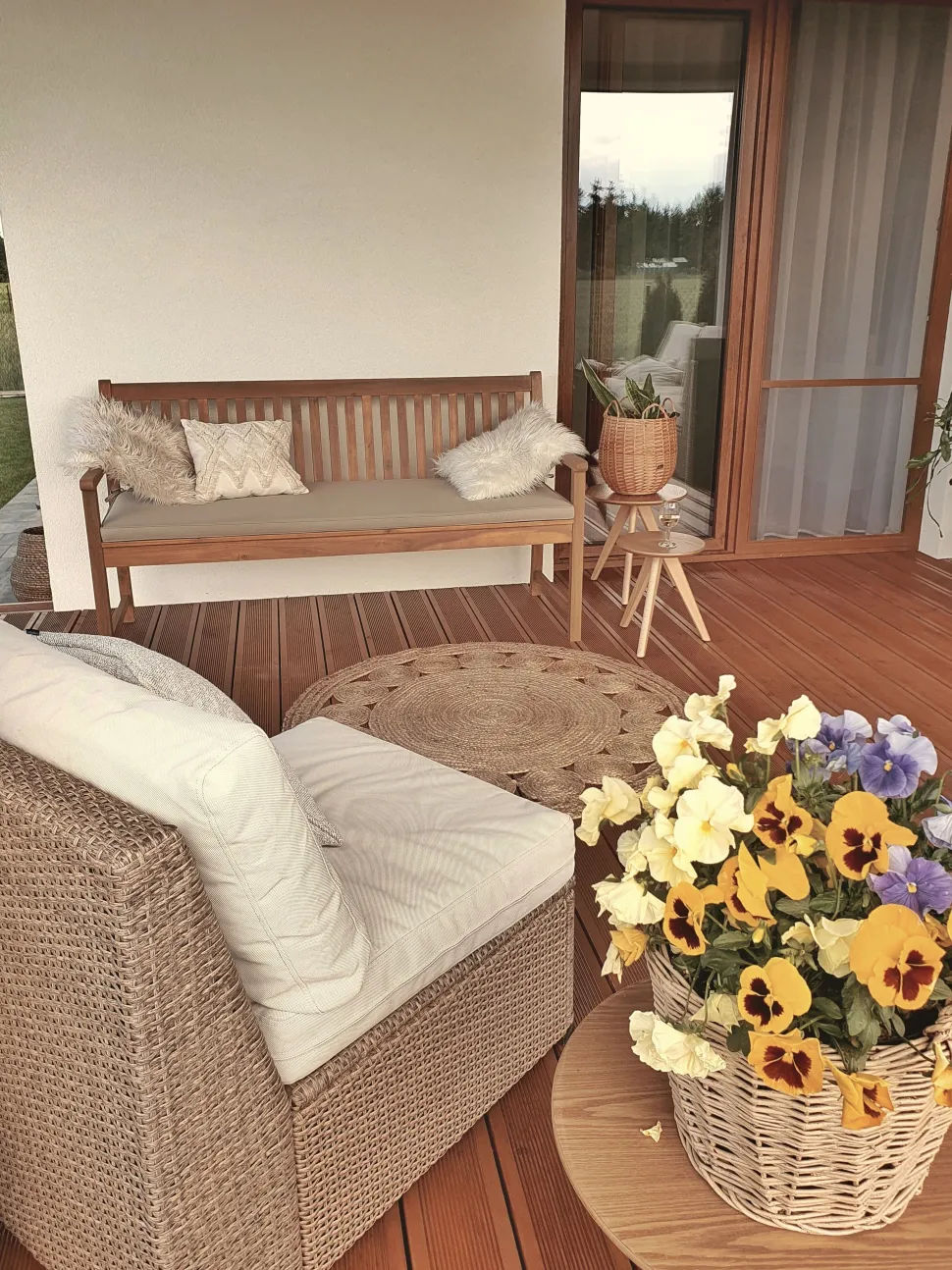 Tapete Redondo De Juta O 120 Cm Creme Ahlat