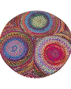 Tapete Redondo Em Algodao Multicolor 140 Cm Ladik