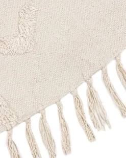 Tapete Redondo Em Algodao Creme 140 Harran