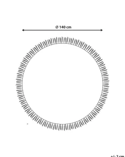 Tapete Redondo Em Algodao Creme 140 Harran