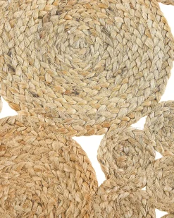 Tapete Redondo Em Juta Creme 135 Cm Gerdek