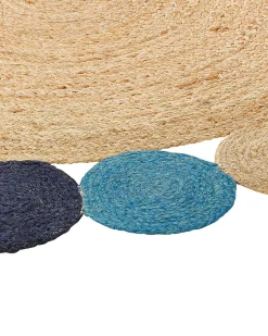 Tapete Redondo Em Juta Multicolor O 140 Cm Vostan