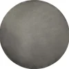 Tapete Redondo Em Viscose Cinzenta Escura 140 Cm Gesi Ii