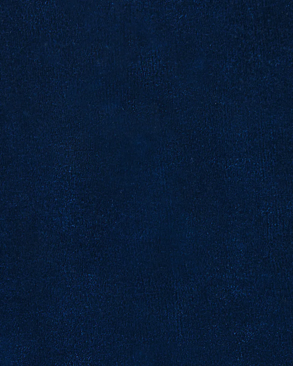 Tapete Redondo Em Viscose Azul Marinho 140 Cm Gesi Ii