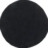 Tapete Redondo Preto 140 Cm Demre