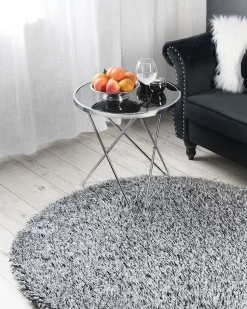 Tapete Redondo Preto E Branco 140 Cm Cide