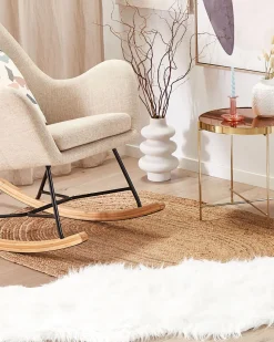 Tapete Tipo Pele De Ovelha Branco 180 X 60 Cm Mamungari