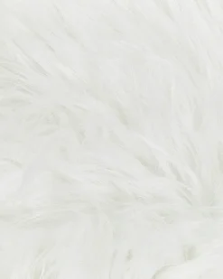 Tapete Tipo Pele De Ovelha Branco 180 X 60 Cm Mamungari