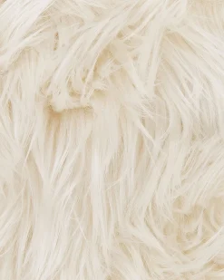 Tapete Tipo Pele De Ovelha Creme 180 X 60 Cm Mamungari