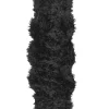 Tapete Tipo Pele De Ovelha Preto 180 X 60 Cm Mamungari