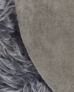 Tapete Tipo Pele De Ovelha Cinzento Escuro 180 X 60 Cm Mamungari