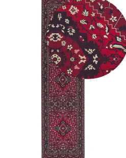 Tapete Vermelho Escuro 80 X 300 Cm Vadkadam