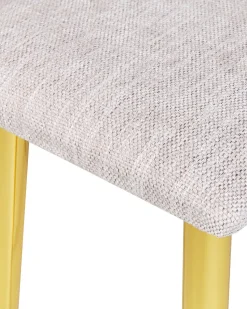 Toucador Com 2 Gavetas E Banco Cinzento E Dourado Surin