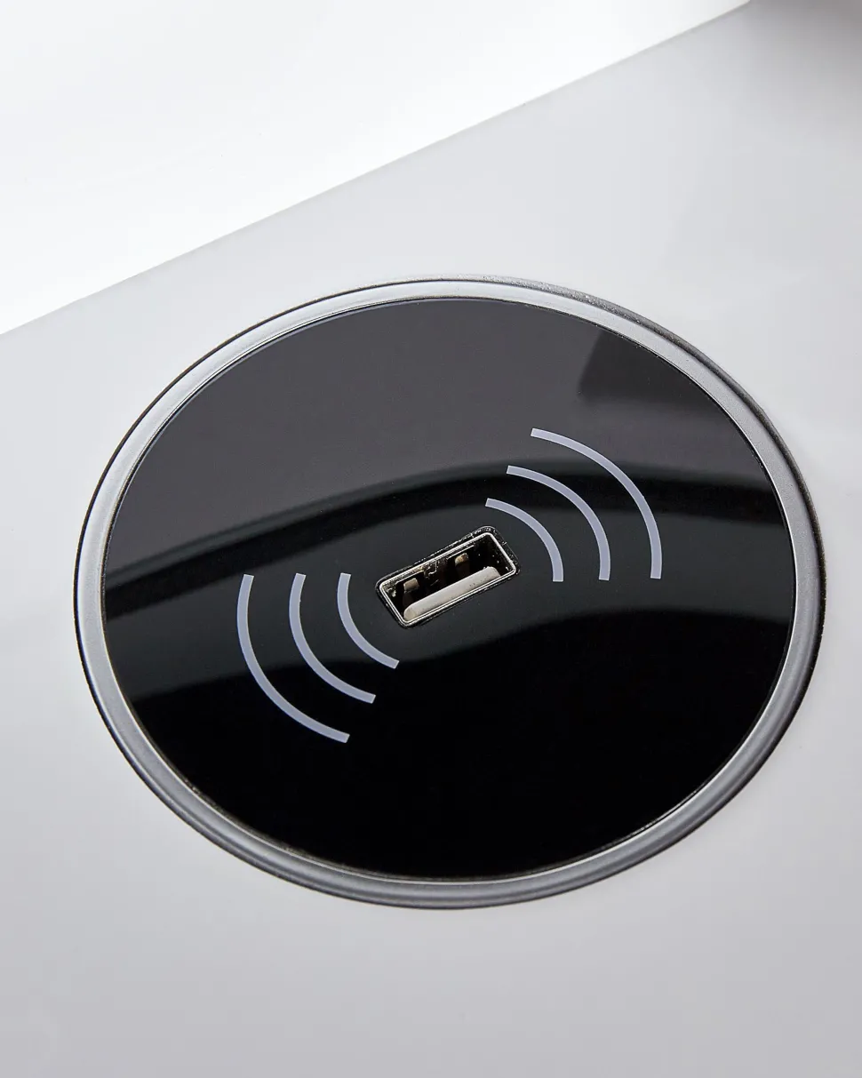 Toucador Com 4 Gavetas E Banco Branco E Preto Soye