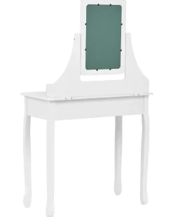 Toucador Com 5 Gavetas E Banco Branco Rayon