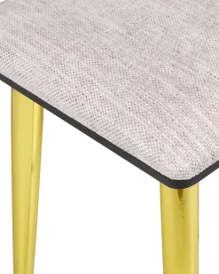 Toucador Com 6 Gavetas E Banco Preto E Dourado Yves