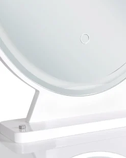 Toucador Com 2 Gavetas E Banco Branco E Dourado Caen